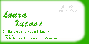 laura kutasi business card